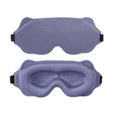 3D Contoured Sleep Mask, Breathable Fabric with Adjustable Strap, Light-Blocking Eye Mask for Sleeping, Napping, and Travel - Purple