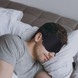 3D Contoured Sleep Mask, Breathable Fabric with Adjustable Strap, Light-Blocking Eye Mask for Sleeping, Napping, and Travel - Brown
