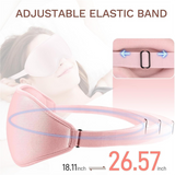 3D Deep Contoured Memory Foam Sleep Eye Mask, Full Light Blocking, Breathable Eye Cover for Travel, Naps, and Nighttime Sleep—Pink