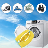 2-Pack Washing Machine Shoe Wash Bags, Thick Chenille Lining Anti-Deformation Shoe Laundry Bags with Durable Zippers for Sneakers and Canvas Shoes - Yellow