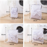 Handheld Mesh Laundry Bag Set, 4 Pcs Thick Polyester Washing Bags with Protective Zipper & Bra Protection Bags, for Clothes, Bedding, Lingerie