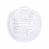 Silicone Laundry Bag, Reusable Breathable Mesh Wash Bag with Zipper, for Delicate Underwear, Bras, and Shoes, Machine Washable—White