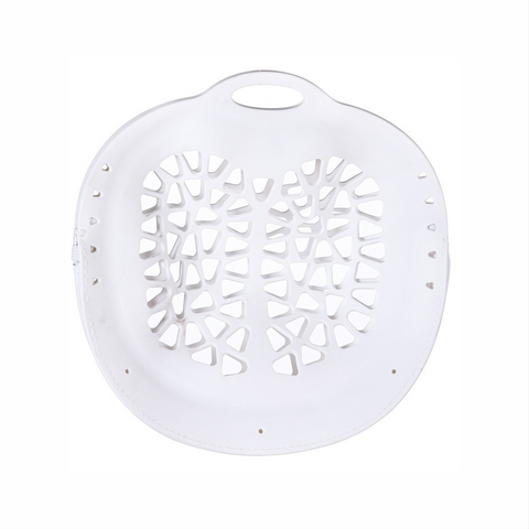 Silicone Laundry Bag, Reusable Breathable Mesh Wash Bag with Zipper, for Delicate Underwear, Bras, and Shoes, Machine Washable—White