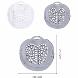 Silicone Laundry Bag, Reusable Breathable Mesh Wash Bag with Zipper, for Delicate Underwear, Bras, and Shoes, Machine Washable—Gray