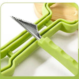 2-Piece 3-in-1 Stainless Steel Fruit Carving Scoop, Multi-Function Melon Seed Remover Kitchen Tool