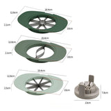 3-in-1 Multi-Fruit Slicer Set, Apple, Mango, and Tomato Cutter, Stackable Vegetable Cutting Kitchen Tool—Green