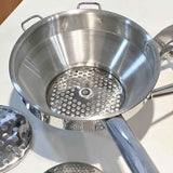Stainless Steel Manual Food Mill with 3 Discs, Potato Fruit Vegetable Puree Masher