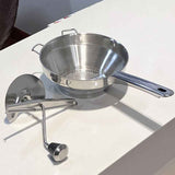 Stainless Steel Manual Food Mill with 3 Discs, Potato Fruit Vegetable Puree Masher