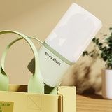 6-in-1 Portable Silicone Bottle Brush Set with Drying Storage Box, All-Purpose Cleaner for Baby Bottles, Nipples, and Straw Cups—Green