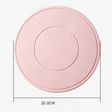 Food-Grade Silicone Heat-Resistant Trivet, 16cm Non-Slip Table Mat, Snowflake Hollow Hot Pot Coaster—White