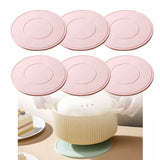 Food-Grade Silicone Heat-Resistant Trivet, 16cm Non-Slip Table Mat, Snowflake Hollow Hot Pot Coaster - Red