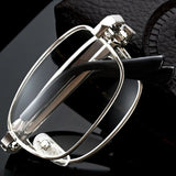 +3.00 Diopter Metal Portable Foldable Anti-Blue Light Reading Glasses, Lightweight Compact Readers for Seniors - Silver In Australia - Darrahopens