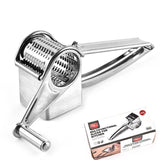 Stainless Steel Rotary Cheese Grater, Multi-Purpose Hand Crank Vegetable Ginger Shredder, Kitchen Tool In Australia - Darrahopens