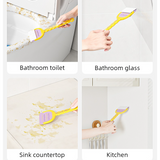 Multi-Functional Toilet Gap Cleaning Scraper, Long-Handled, Hands-Free Bathroom Hard-to-Reach Corner Cleaner, Clamp Cleaning Tool—Yellow In Australia - Darrahopens