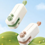 Magnetic Mini Rechargeable Sealer, 2-in-1 Portable Plastic Food Bag Sealing & Cutting Machine—Green