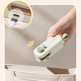 Magnetic Mini Rechargeable Sealer, 2-in-1 Portable Plastic Food Bag Sealing & Cutting Machine—White In Australia - Darrahopens