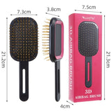 3D Air Cushion Hair Brush, Multi-function Scalp Massage Detangler Comb for Home Hair Styling—Light Purple