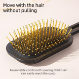 3D Air Cushion Hair Brush, Multi-function Scalp Massage Detangler Comb for Home Hair Styling—Dark Purple In Australia - Darrahopens
