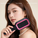 3D Air Cushion Hair Brush, Multi-function Scalp Massage Detangler Comb for Home Hair Styling—Dark Purple
