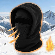 Fleece-Lined Winter Balaclava, Windproof and Breathable Face & Neck Warmer for Cycling and Outdoor Sports - Black In Australia - Darrahopens