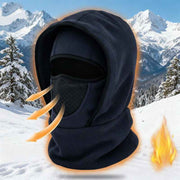 Fleece-Integrated Winter Balaclava, Windproof and Breathable Face & Neck Warmer for Cycling and Outdoor Sports—Navy Blue In Australia - Darrahopens