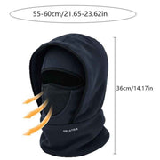 Fleece-Lined Winter Balaclava, Windproof and Breathable Face & Neck Warmer for Cycling and Outdoor Sports - Red In Australia - Darrahopens