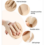 Finger Separator and Palm Support Pad, Adjustable Hook-and-Loop Hand Cushion for Fatigue Relief—Pack of 1 Pair