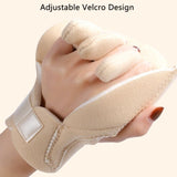 Finger Separator and Palm Support Pad, Adjustable Hook-and-Loop Hand Cushion for Fatigue Relief—Pack of 1 Pair