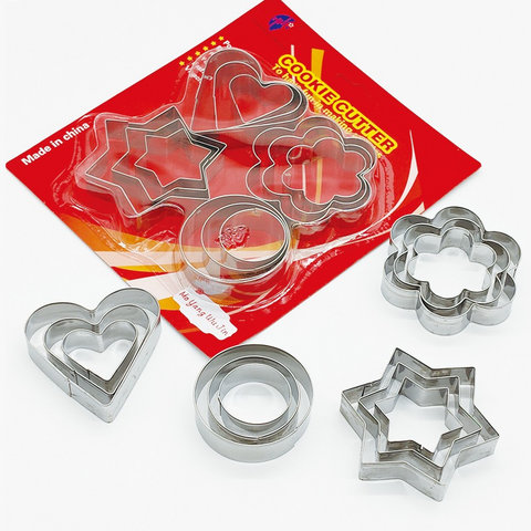 Stainless Steel Cookie Cutter Sets, DIY Press Baking Molds for Homemade Cookies & Pastries—12-Piece Star-Shaped Set In Australia - Darrahopens