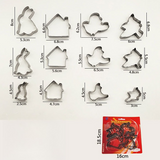 Stainless Steel Cookie Cutter Sets, DIY Press Baking Molds for Homemade Cookies & Pastries—Animal Shapes, 12-Piece Set In Australia - Darrahopens