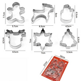 Stainless Steel Cookie Cutter Sets, DIY Press Baking Molds for Homemade Cookies & Pastries—6-Piece Christmas-Shaped Set In Australia - Darrahopens