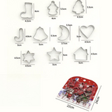 Stainless Steel Cookie Cutter Sets, DIY Press Baking Molds for Homemade Cookies & Pastries—Christmas Shapes, 10-Piece Set In Australia - Darrahopens