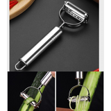 Stainless Steel Multi-function Peeler 3 Pcs Set, Fruit Vegetable Slicer Shaver & Tweezers Kitchen Tool Kit In Australia - Darrahopens