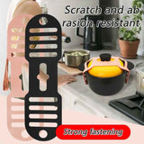 Silicone Pot Lid Fastening Strap, Portable Anti-Spill Lid Holder Strap for Casseroles and Stew Pots—Black In Australia - Darrahopens