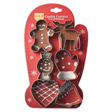 Stainless Steel Christmas Cookie Cutter 6-Piece Set, Holiday DIY Baking Molds for Cookies & Fondant—Christmas Gloves In Australia - Darrahopens