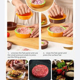 Detachable Hamburger Patty Press Mold, Homemade Beef Burger Maker DIY Kitchen Tool—White In Australia - Darrahopens