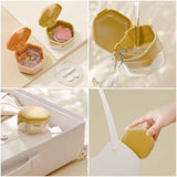 3-Layer Drainable Retainer Storage Case, Portable Invisible Braces & Denture Soaking Cleaning Box - Orange In Australia - Darrahopens