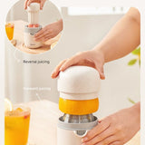 Wheat Straw Portable Manual Juicer, Mini Hand Press Fruit Squeezer for Oranges, Lemons, and Pomegranates—Beige In Australia - Darrahopens