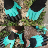 1 Pair of Garden Gloves with Claws, Non-Slip Protective Work Gloves for Planting, Digging, and Weeding—Green In Australia - Darrahopens