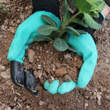 1 Pair of Garden Gloves with Claws, Non-Slip Protective Work Gloves for Planting, Digging, and Weeding—Green In Australia - Darrahopens