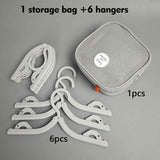 Portable Foldable Travel Clothes Hanger Set, Clothes Rack With Storage Bag For Business Trips and Home Use—Gray In Australia - Darrahopens