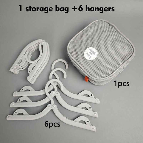 Portable Foldable Travel Clothes Hanger Set, Clothes Rack With Storage Bag For Business Trips and Home Use—Gray In Australia - Darrahopens