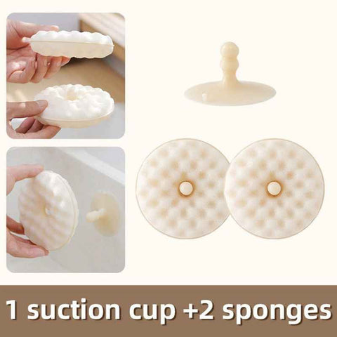 Donut Honeycomb Double Sided Dish Sponge With Suction Cup, Kitchen Cleaning Scrubber Set In Australia - Darrahopens