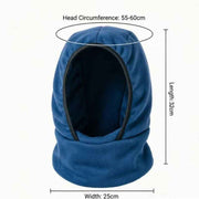 Fleece-Lined Thermal Balaclava, Windproof Face & Neck Cover Hat for Skiing, Cycling, and Outdoor Sports—Gray In Australia - Darrahopens