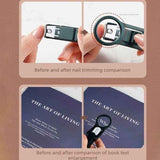 Magnifying Glass Nail Clippers for Seniors, Anti-Splash, Effortless Nail Cutter for Thick, Hard Nails—Black In Australia - Darrahopens