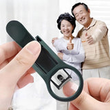 Magnifying Glass Nail Clippers for Seniors, Anti-Splash, Effortless Nail Cutter for Thick, Hard Nails—Green
