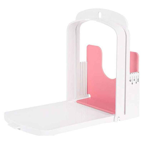 Adjustable-Thickness Bread Slicer, Toast Cutting Rack, DIY Baking Tool for Sandwiches—White In Australia - Darrahopens