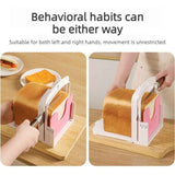 Adjustable-Thickness Bread Slicer, Toast Cutting Rack, DIY Baking Tool for Sandwiches—White In Australia - Darrahopens