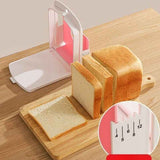 Adjustable-Thickness Bread Slicer, Toast Cutting Rack, DIY Baking Tool for Sandwiches—White In Australia - Darrahopens