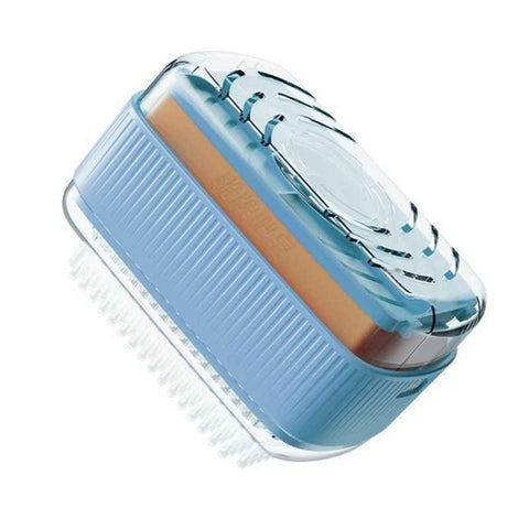 Multi-Function Soap Foaming Box with Roller, No-Rub Drain, Soap Storage Case, and Integrated Laundry Brush—Blue In Australia - Darrahopens